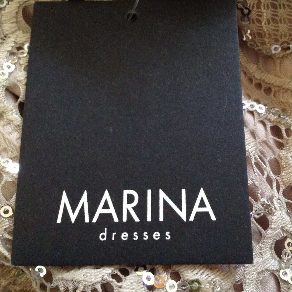 NWT Marina Sequined Gown,10, Mother of the Bride, Prom, Evening Event, Glam Chic - Picture 5 of 7